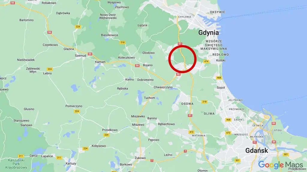 Wypadek na obwodnicy Trójmiasta 