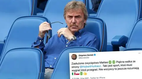 Hurkacz przegrał, ale Boniek częściowo może się cieszyć