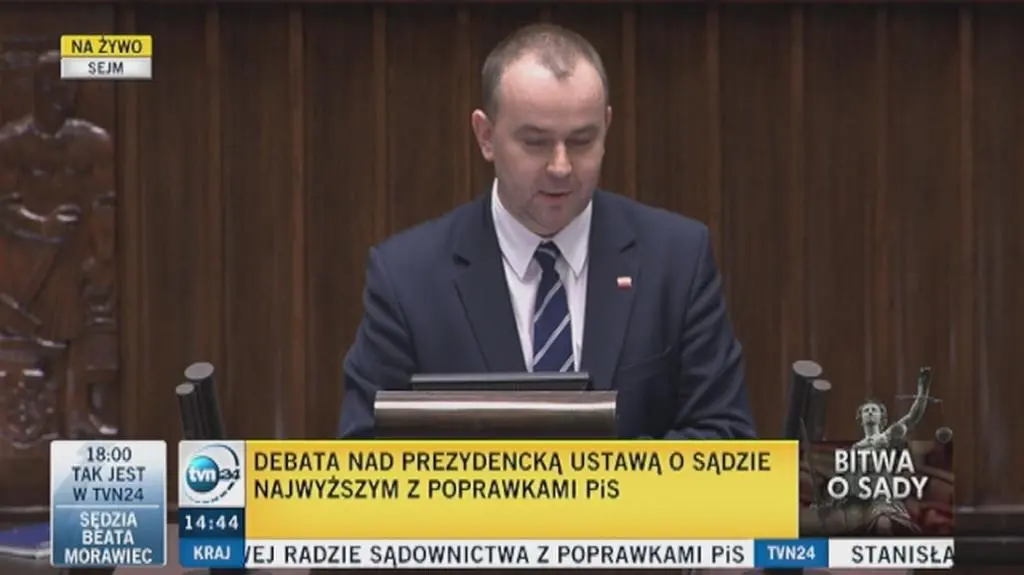 Mucha: projekty prezydenta w spawie SN i KRS - konstytucyjne