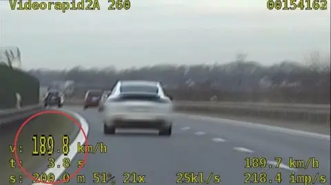 189 km/h w porsche na S8