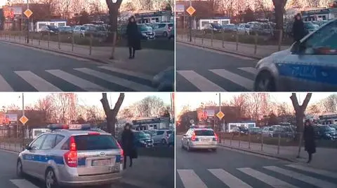 Policja: jesteśmy zbulwersowani tym, jak zachował się kierowca radiowozu