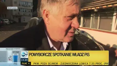 Krzysztof Jurgiel przybył na spotkanie władz PiS