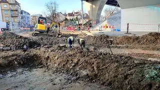 Pozostałości Twierdzy Kraków znaleziono podczas przebudowy drogi pod wiaduktem kolejowym na ulicy Dekerta