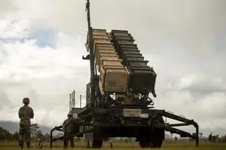 Wyrzutnia rakiet systemu Patriot na ćwiczeniach w 2021 roku