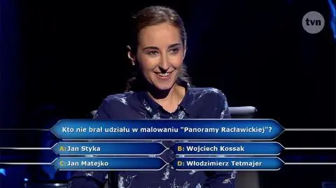 Pytanie w "Milionerach" za 125 tysięcy złotych o autorów "Panoramy Racławickiej" 