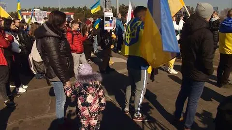 Protest na przejściu granicznym w Kukurykach