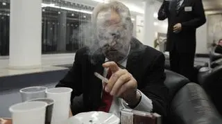 Milosz Zeman jest namiętnym palaczem