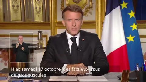 Macron wygłosił orędzie do Francuzów