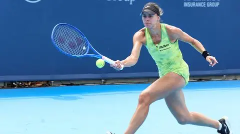 Magda Linette podczas US Open
