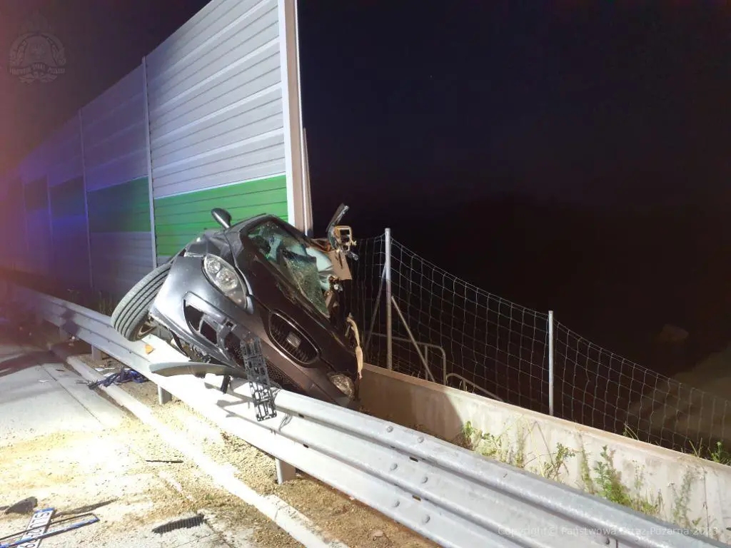 Wypadek na autostradzie A1