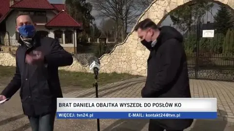 Brat Daniela Obajtka przerwał konferencję posłów KO 