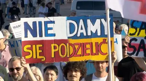 Manifestacja solidarności z Ukraińcami