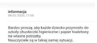 Prośba nauczycieli do rodziców uczniów