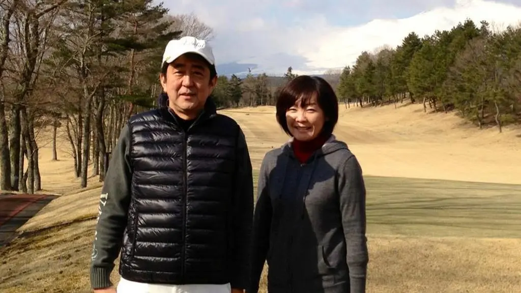 Shinzo Abe z żoną
