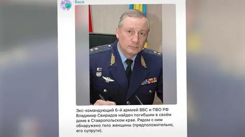 Tajemnicza śmierć rosyjskiego generała. "Oficjalnych komentarzy na razie nikt nie udziela"