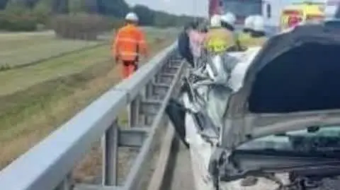 Wypadek na A4, ranne dziecko