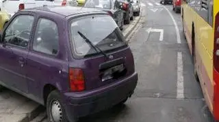 Kierowcy blokują też pasy ruchu 