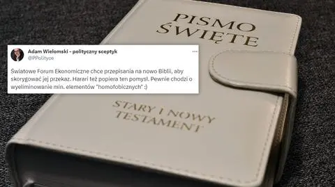 Światowe Forum Ekonomiczne chce "przepisania na nowo Biblii"? Co powiedział Harari