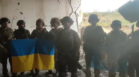 Ukraińscy żołnierze ogłosili wyzwolenie ważnej miejscowości. Zełenski opublikował nagranie