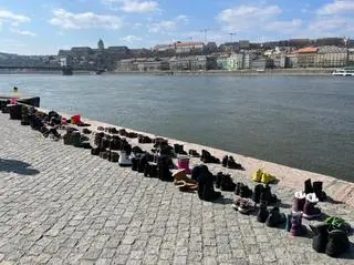 Akcja w Budapeszcie. Zdjęcie udostępnione przez Dmytra Kułebę 