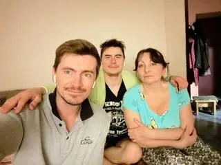 Roman Skliarow z rodziną