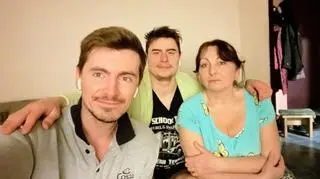 Roman Skliarow z rodziną