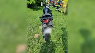 Wypadek motocyklisty z 15-letnią pasażerką w 