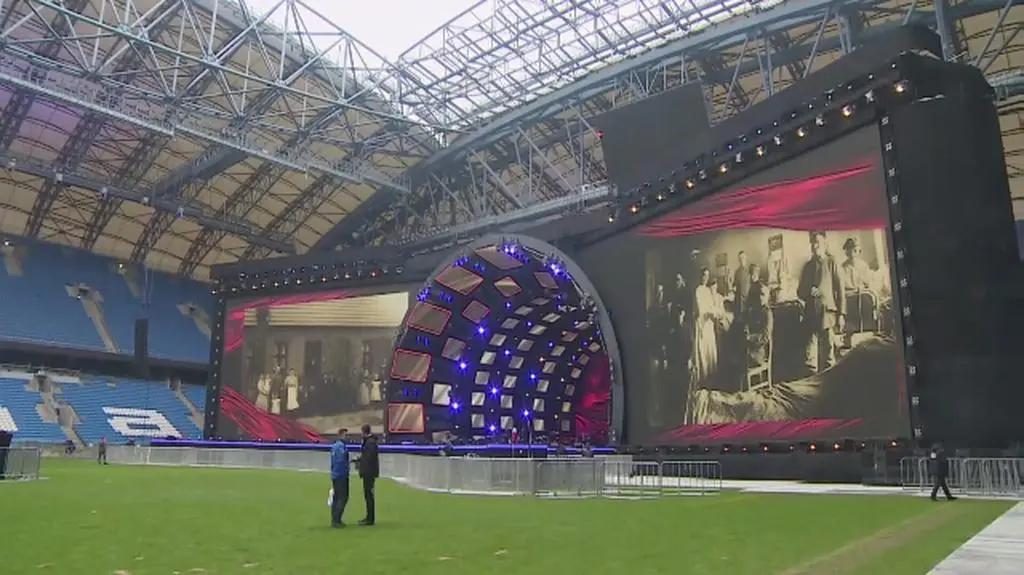 Od rana trwają próby na stadionie