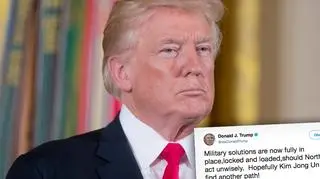 Trump ostrzega Koreę Północną: broń nabita i gotowa