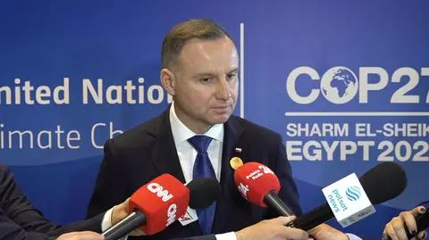 President Duda at COP27: climate is very important, but so is energy security