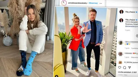 Anna Lewandowska i Filip Chajzer wspierają osoby z zespołem Downa