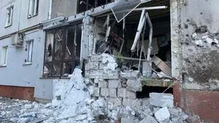 Czernihów. Zniszczenia po ataku rakietowym (7.03.2022) 