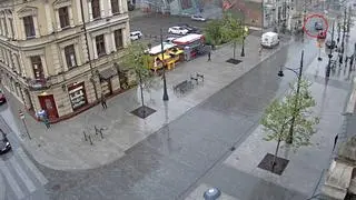 Łódź. Samochód jechał bez kierowcy