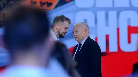 Michał Moskal i Jarosław Kaczyński