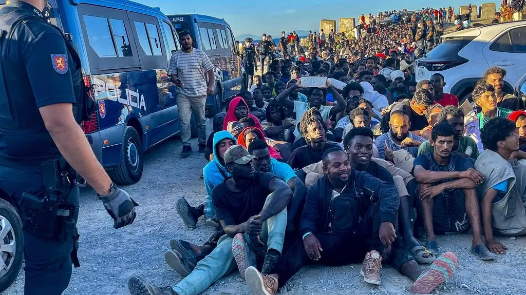 Migranci w Ceucie