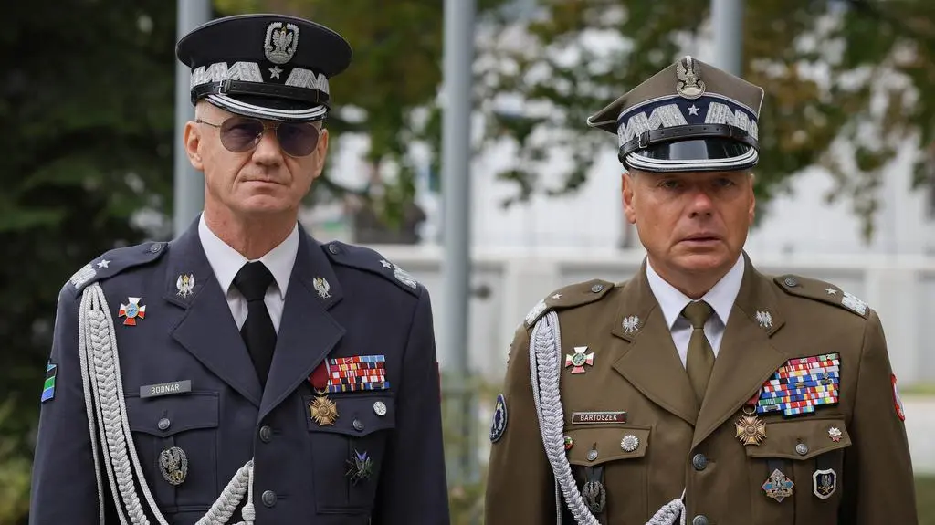 Generałowie Mirosław Bodnar i Witold Bartoszek