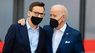 Mateusz Morawiecki i Joe Biden