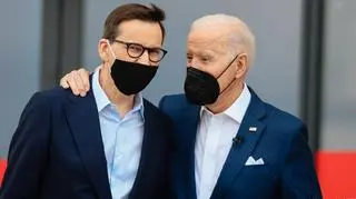 Mateusz Morawiecki i Joe Biden