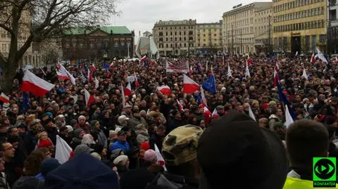 Sobotnie marsze i manifestacje w Waszych obiektywach