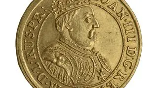 Dwudukat gdański z podobizną Jana III Sobieskiego (XVII wiek)