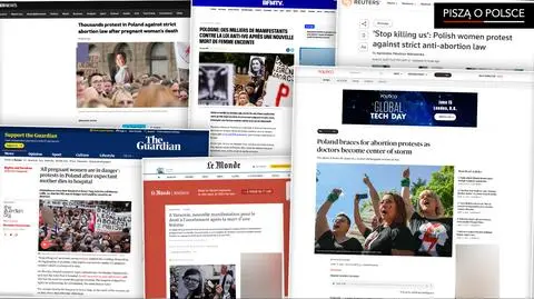 Zagraniczne media o protestach w Polsce