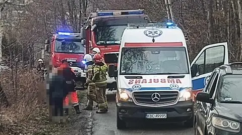 Dziewczynka została przetransportowana do szpitala w Krakowie 