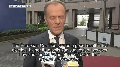 EUs Donald Tusk commented on results of EU election in Poland