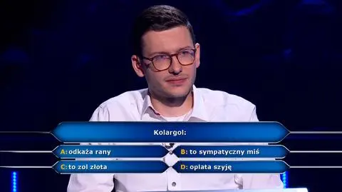 Czym jest kolargol? Pytanie z "Milionerów" za 125 tysięcy złotych