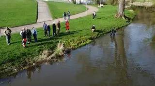 Poszukiwania prowadzono nad brzegiem jeziora Rusałka w Szczecinie