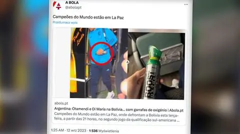 Butle tlenowe dla piłkarzy. Argentyńczycy w strachu