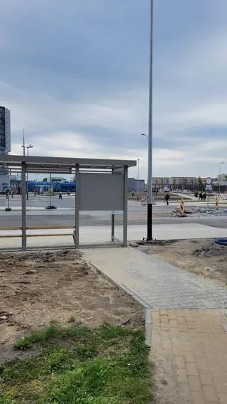 Chodnik donikąd na Krowodrzy Górce w Krakowie