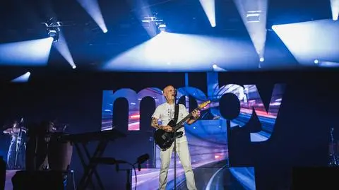 Moby podczas koncertu w ramach Letniej Sceny Progresji