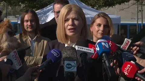 Monika Piątkowska na Rondzie Mogilskim