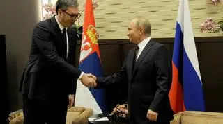 Aleksandar Vuczić i Władimir Putin. Zdjęcie z 25 listopada 2021 roku 